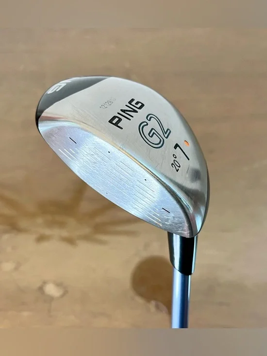 Ping G2 L 20° 7-Wood LH Orange Dot - Ping TFC-100 Ladies Flex - ~41.5” w/Cover - Picture 8 of 16